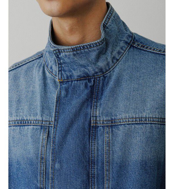 ADAM ET ROPE'「ブリーチデニム ボマージャケット / ADAM ET ROPE' JEANS -FILM-」|デニムジャケット|