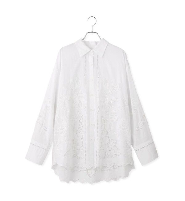 ADAM ET ROPE'「【EMOELLE】エンブロイダリーシャツ」|シャツ・ブラウス|