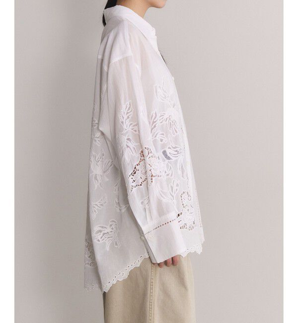 ADAM ET ROPE'「【EMOELLE】エンブロイダリーシャツ」|シャツ・ブラウス|