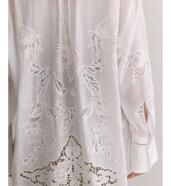 ADAM ET ROPE'「【EMOELLE】エンブロイダリーシャツ」|シャツ・ブラウス|