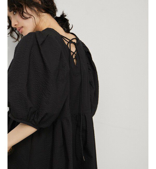 ADAM ET ROPE'「【WEB限定】2WAYバルーンスリーブチュニック」|シャツ・ブラウス|