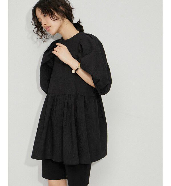 ADAM ET ROPE'「【WEB限定】2WAYバルーンスリーブチュニック」|シャツ・ブラウス|