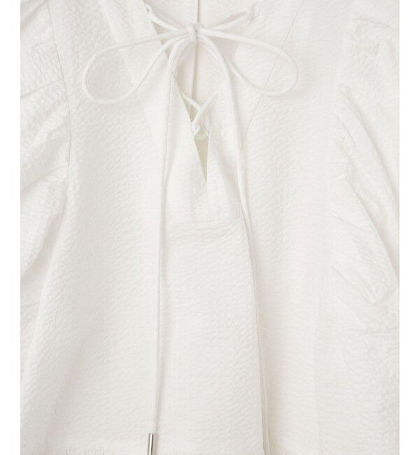 ADAM ET ROPE'「【WEB限定】2WAYバルーンスリーブチュニック」|シャツ・ブラウス|