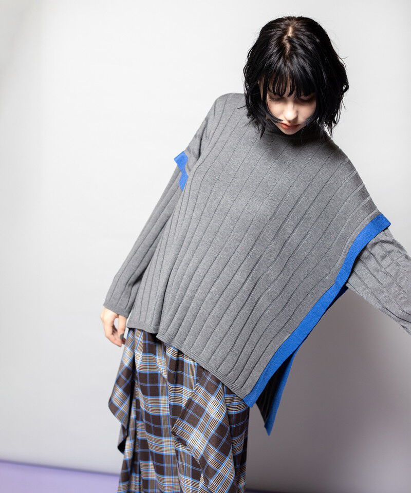  「ワイドリブニットプルオーバー」|ニット・セーター|