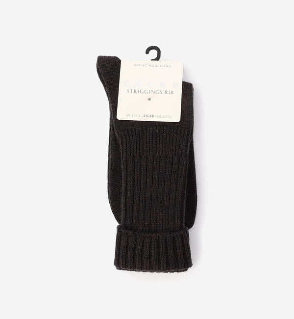 FALKE 「FALKE | 47520 STRIGGINGS RIB SOCKS WOMEN」|ソックス|DKBROWN