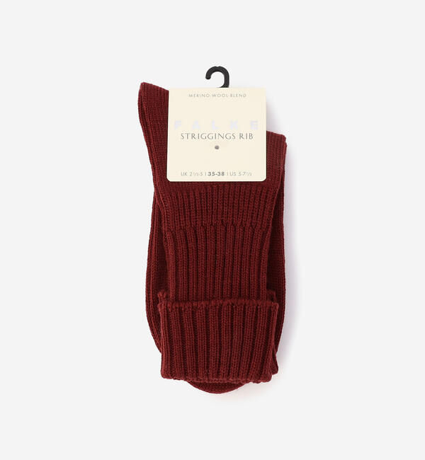 FALKE 「FALKE | 47520 STRIGGINGS RIB SOCKS WOMEN」|ソックス|RED系1
