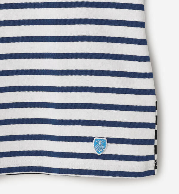 ORCIVAL「ORCIVAL | ハーレクイン コットンロード クルーネックフレンチバスクTシャツ WOMEN」|Tシャツ・カットソー|