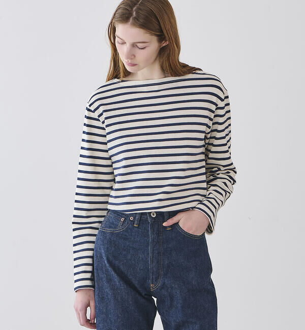 ORCIVAL「ORCIVAL | コットンロード ボートネック フレンチバスクTシャツ WOMEN」|Tシャツ・カットソー|