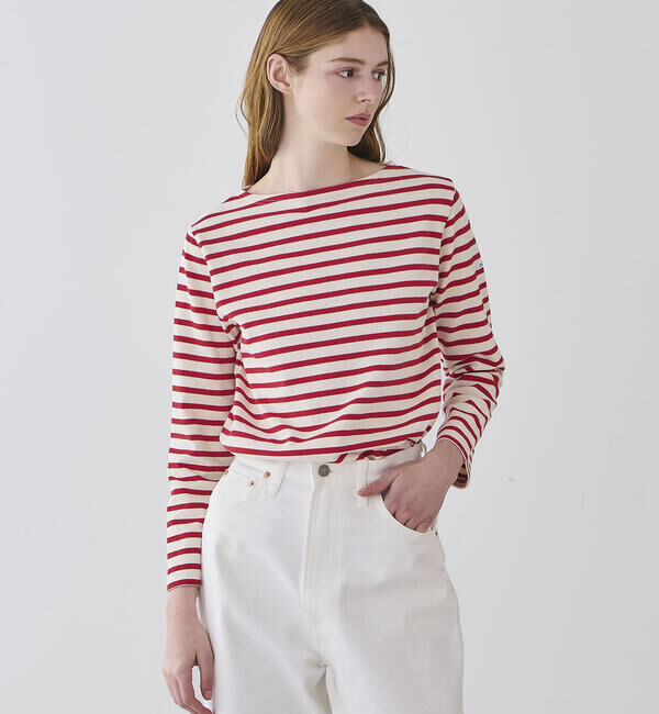 ORCIVAL「ORCIVAL | コットンロード ボートネック フレンチバスクTシャツ WOMEN」|Tシャツ・カットソー|