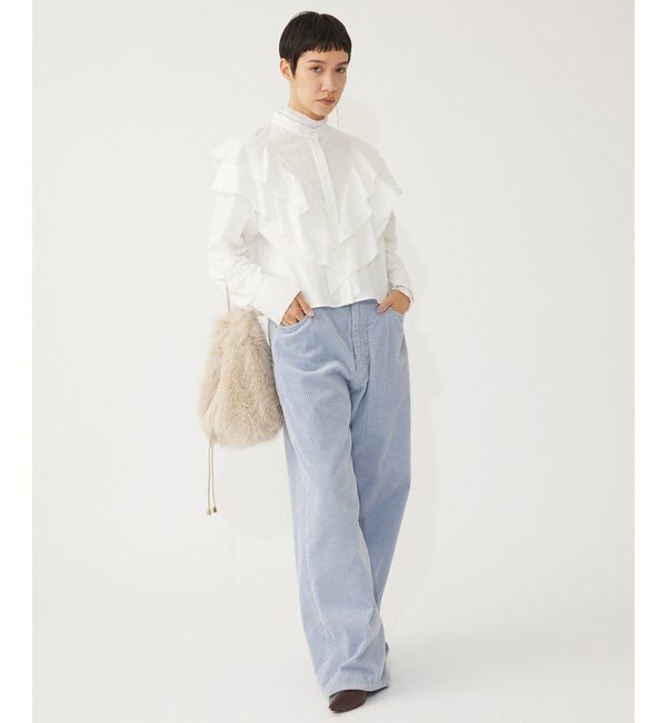 THE PAUSE「【THE PAUSE】フリルショートシャツ」|シャツ・ブラウス|