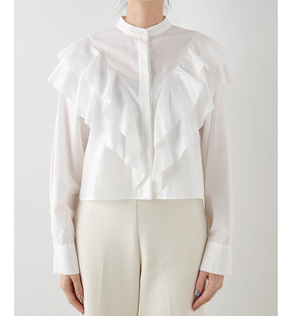 THE PAUSE「【THE PAUSE】フリルショートシャツ」|シャツ・ブラウス|