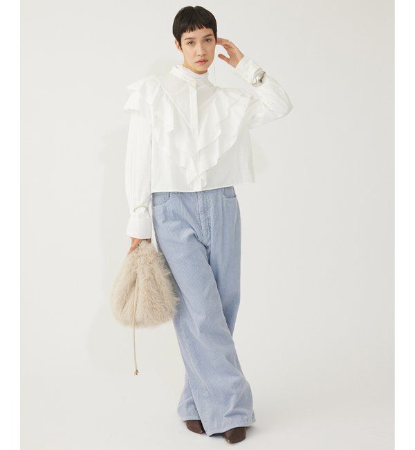 THE PAUSE「【THE PAUSE】フリルショートシャツ」|シャツ・ブラウス|