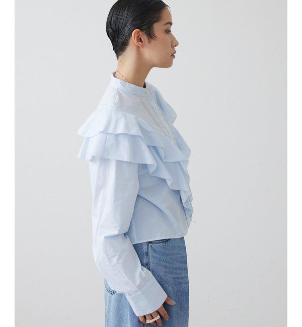 THE PAUSE「【THE PAUSE】フリルショートシャツ」|シャツ・ブラウス|