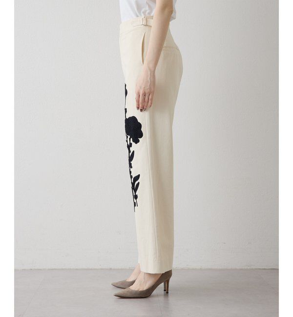  「コード刺繍パンツ」|チノ|