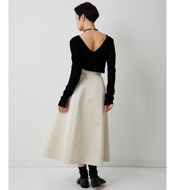 THE PAUSE「【THE PAUSE】ボンディングフレアスカート」|スカート|
