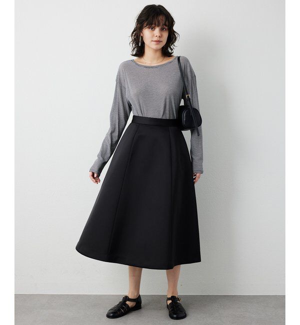 THE PAUSE「【THE PAUSE】ボンディングフレアスカート」|スカート|