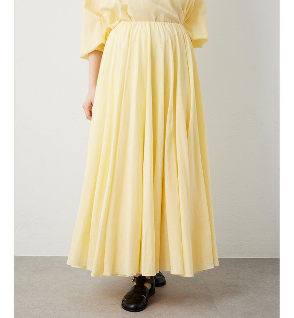  「製品染めカラースカート」|スカート|