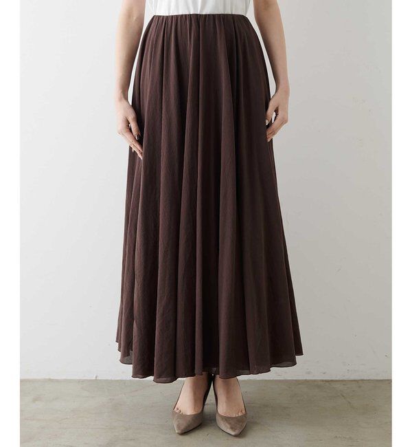  「製品染めカラースカート」|スカート|