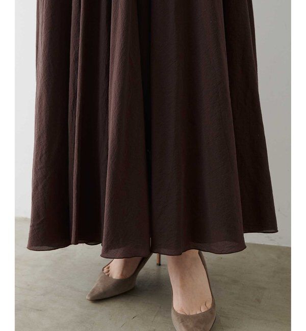  「製品染めカラースカート」|スカート|