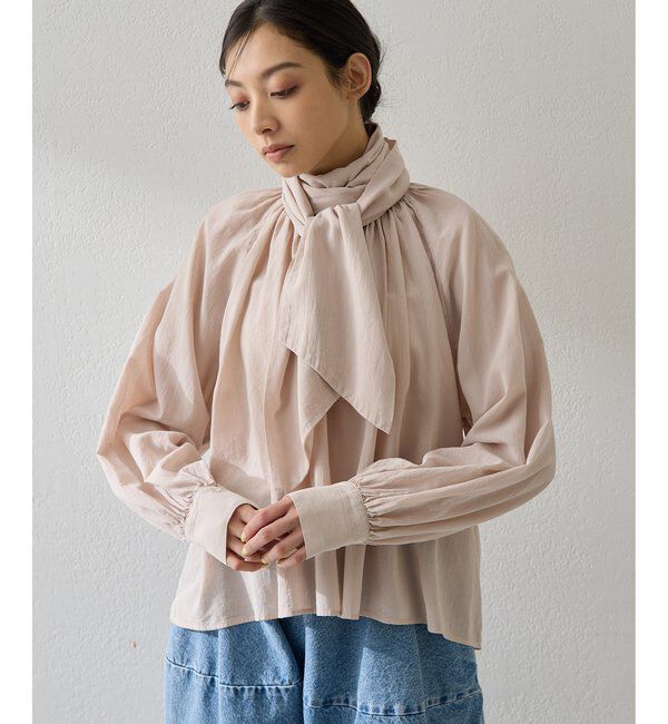  「製品染めボウブラウス」|シャツ・ブラウス|