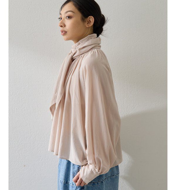  「製品染めボウブラウス」|シャツ・ブラウス|