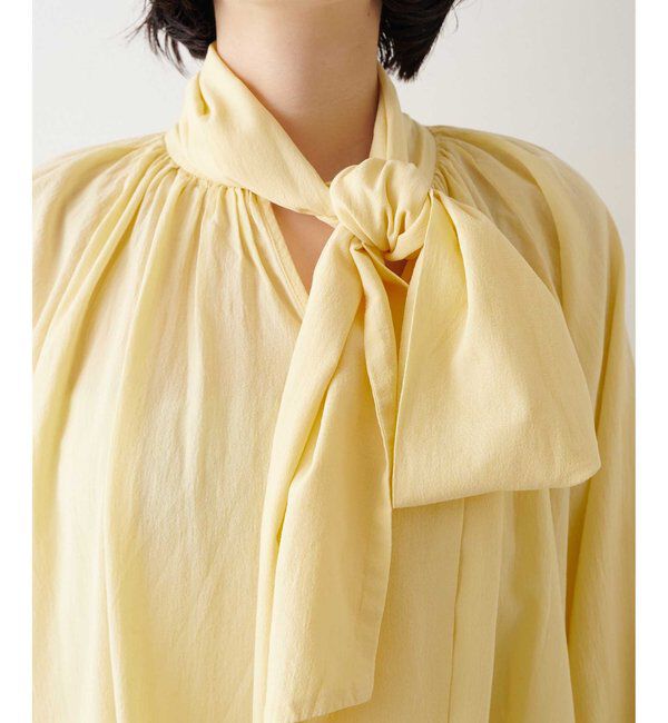  「製品染めボウブラウス」|シャツ・ブラウス|