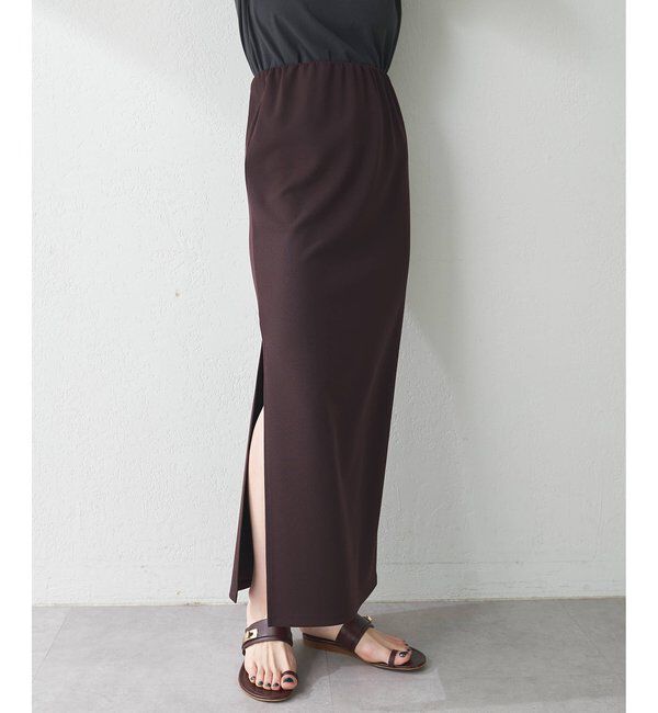  「カットジョーゼットスリットスカート」|スカート|