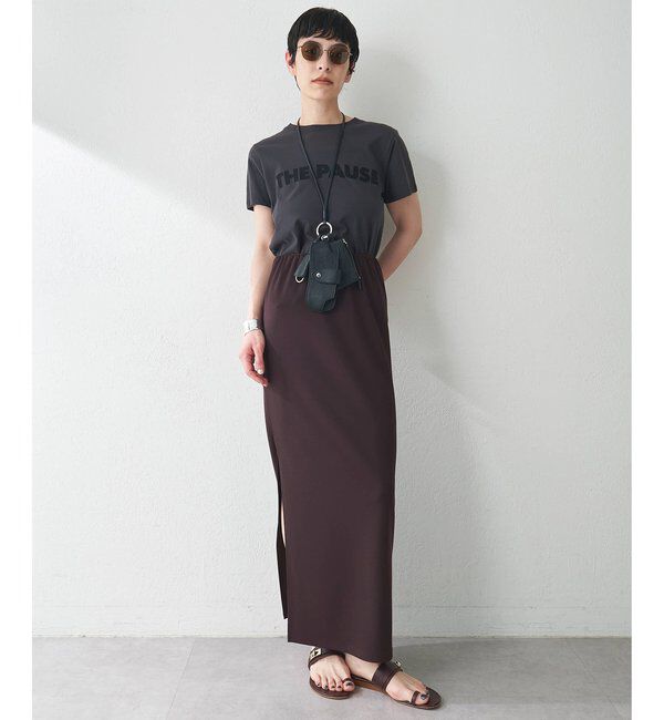  「カットジョーゼットスリットスカート」|スカート|