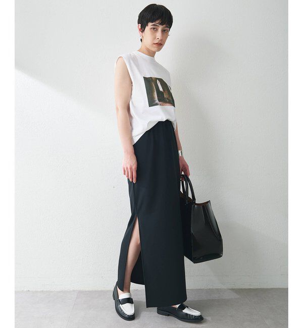  「カットジョーゼットスリットスカート」|スカート|