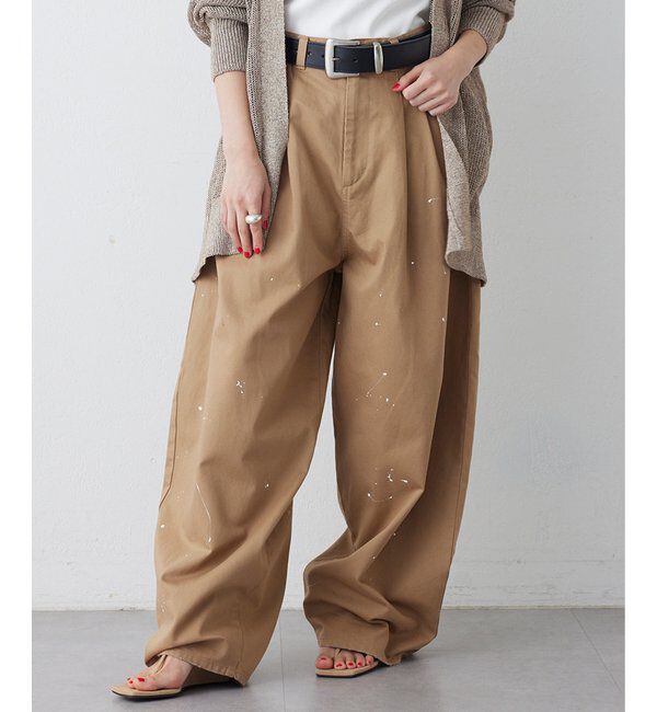  「ペイントタックチノパンツ」|チノ|