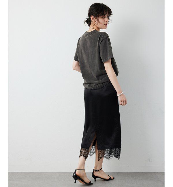  「サテンレーススカート」|スカート|