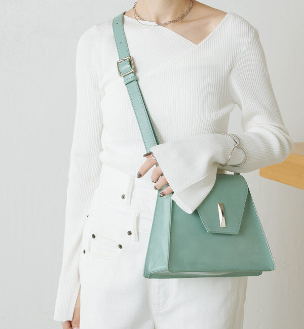  「デザインネックリブニット」|ニット・セーター|