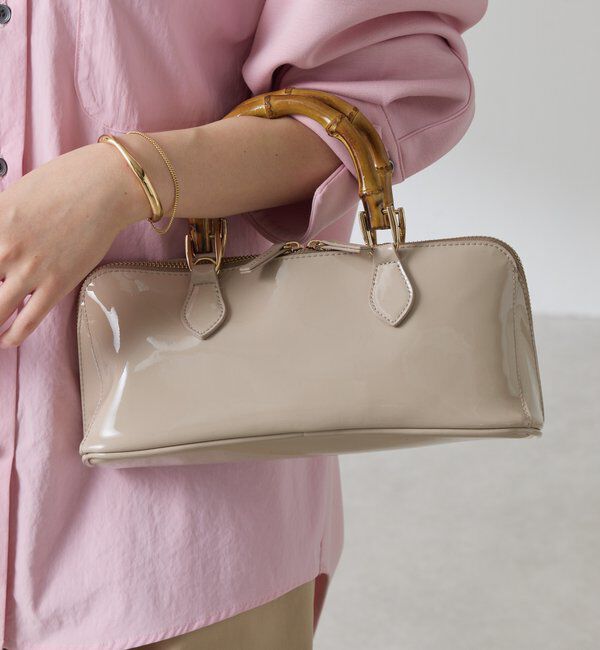  「【PAPILLONNER/パピヨネ】バンブーハンドルバッグ」|トートバッグ|