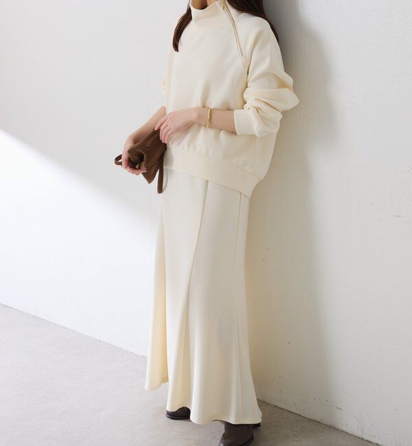  「アシメハーフジップセットアップ」|ワンピース|