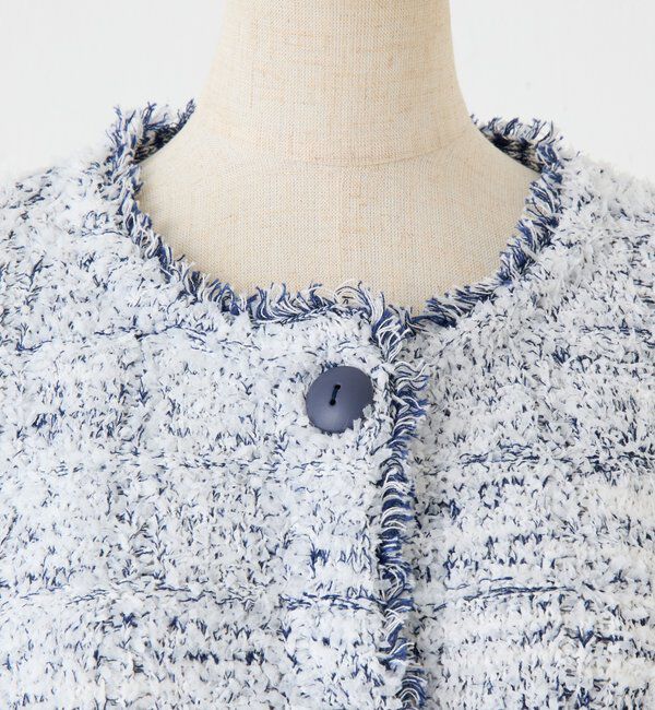  「【CEPIE./セピエ】絣クロップドカーディガン」|ニット・セーター|