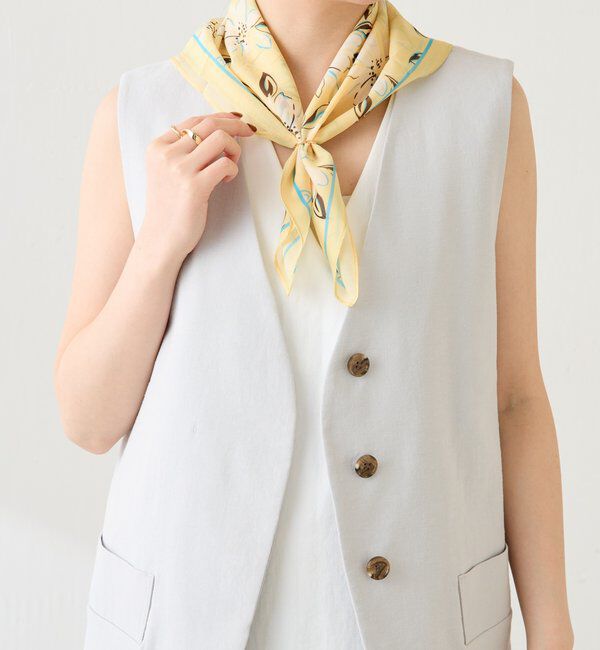  「【PAPILLONNER/パピヨネ】フラワープリントスカーフ」|その他|