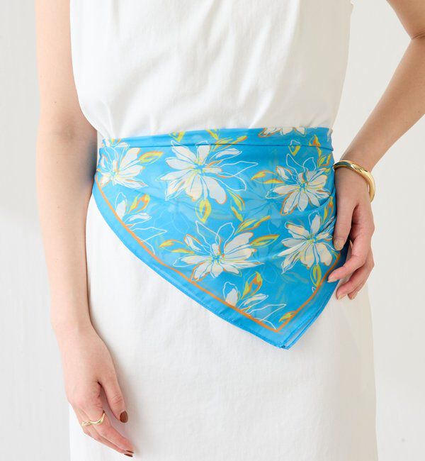  「【PAPILLONNER/パピヨネ】フラワープリントスカーフ」|その他|