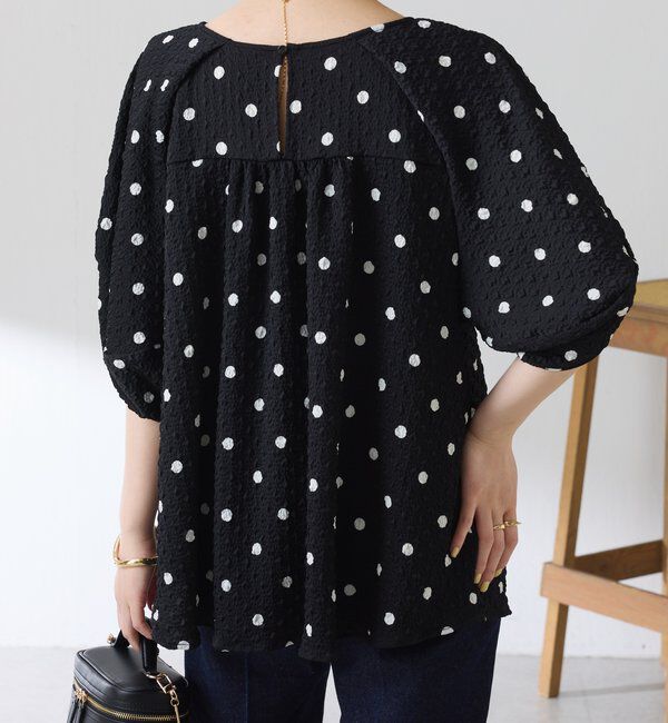  「【体型カバー】ポコポコランタンブラウス」|シャツ・ブラウス|