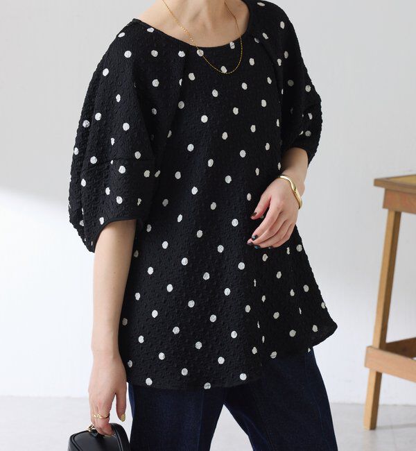  「【体型カバー】ポコポコランタンブラウス」|シャツ・ブラウス|