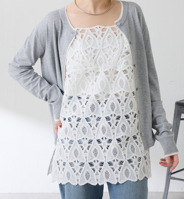  「パネルレースキャミソール」|シャツ・ブラウス|