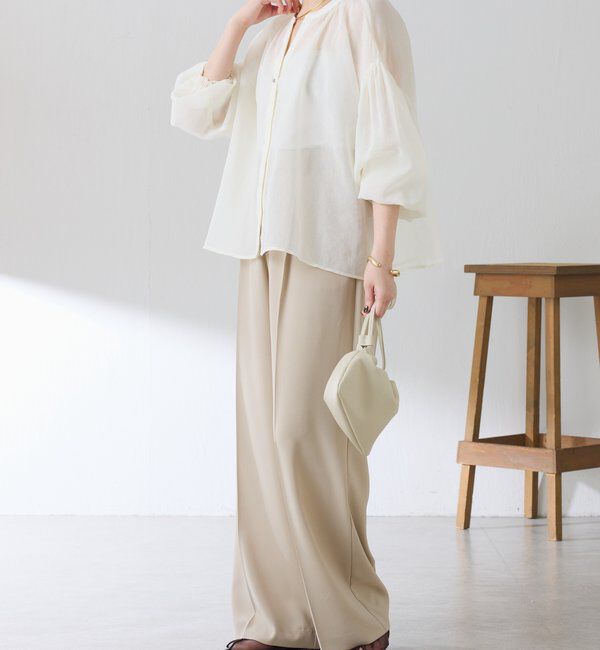  「スキッパーシアーブラウス」|シャツ・ブラウス|