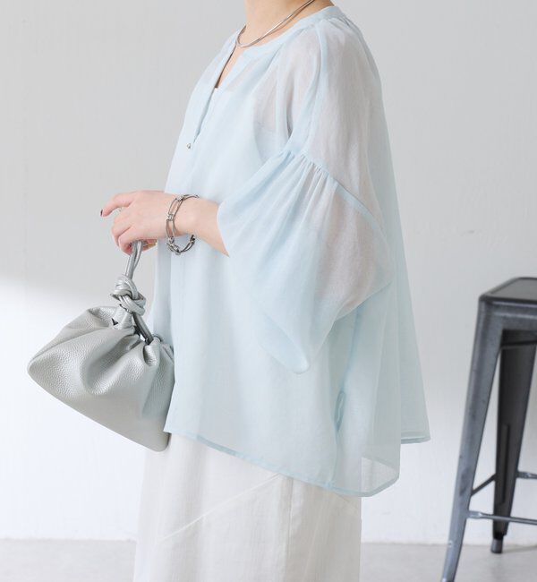  「スキッパーシアーブラウス」|シャツ・ブラウス|