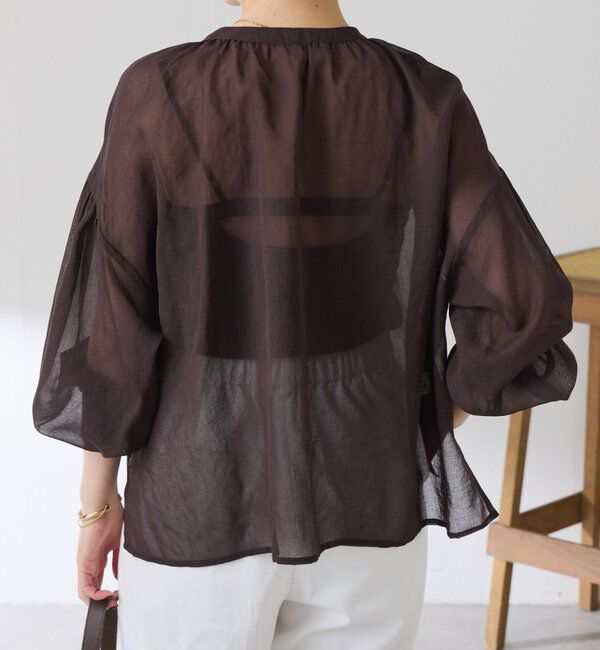  「スキッパーシアーブラウス」|シャツ・ブラウス|