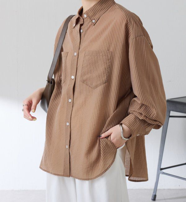  「シアーストライプシャツ」|シャツ・ブラウス|