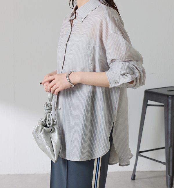  「シアーストライプシャツ」|シャツ・ブラウス|