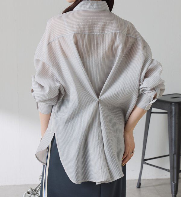  「シアーストライプシャツ」|シャツ・ブラウス|