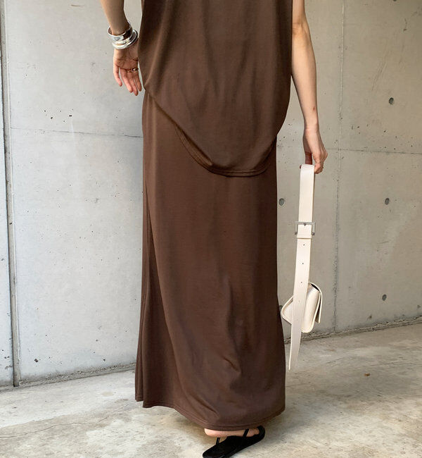  「【セットアップ可】ソフトロングスカート」|スカート|