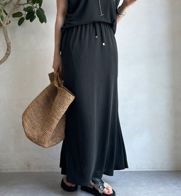  「【セットアップ可】ソフトロングスカート」|スカート|