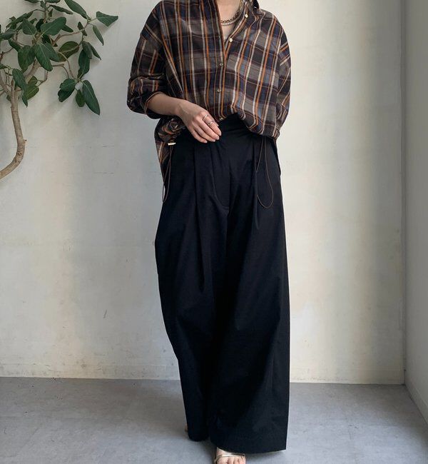  「チェックスピンドルシャツ」|シャツ・ブラウス|