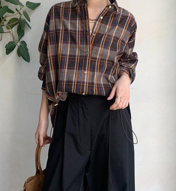  「チェックスピンドルシャツ」|シャツ・ブラウス|